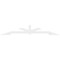 Ekena Millwork Vanguard Architectural Grade PVC Gable Bracket, 108"W x 18"H x 2"D x 4"F, 4/12 Pitch GBP108X18X0204VAN00 - alternate 4